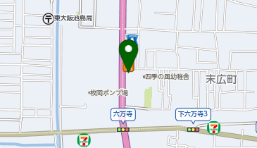 串カツ鉄板居酒屋 くし若まる 瓢箪山店の地図画像