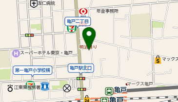 亀戸牧民家鉄板焼き(カメイドムーミンジャーテッパンヤキ)の地図画像