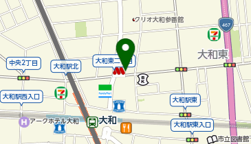 神奈川県 大和駅前PCR検査センターの地図画像