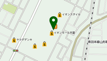 ガシャポン バンダイオフィシャルショップイオンシネマ天童店の地図画像