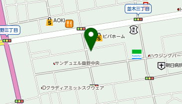 炭火やきとり 竜鳳 桑野店の地図画像
