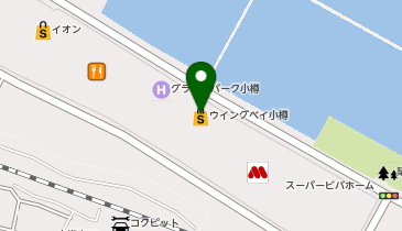 ベイラウンジ ウイングベイ小樽店の地図画像
