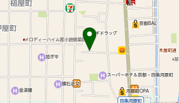 ドラゴンスター京都河原町店の地図画像