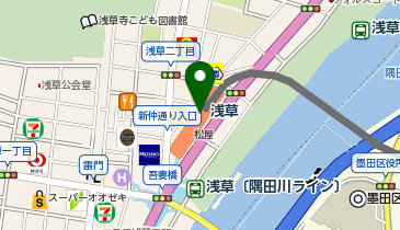 東武ツーリストインフォメーションセンター 浅草の地図画像