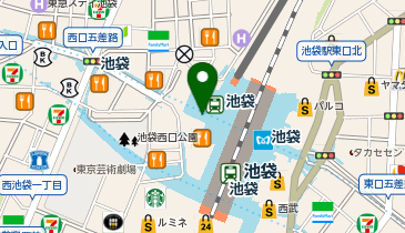 東武ツーリストインフォメーションセンター 池袋の地図画像