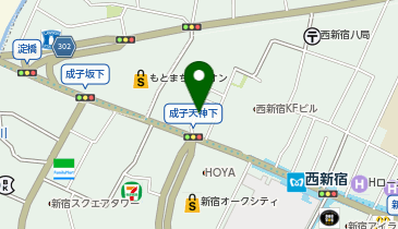 味噌ラーメン百庵 西新宿店の地図画像