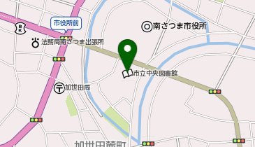 加世田郷土資料館の地図画像