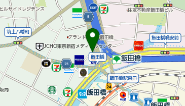東京都 飯田橋駅前PCR検査センターの地図画像