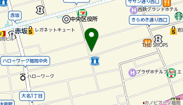 四谷学院 福岡天神校の地図画像