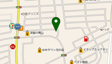 ハッピーバレー香港 光の森店の地図画像