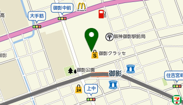 天からてん 御影クラッセ店の地図画像