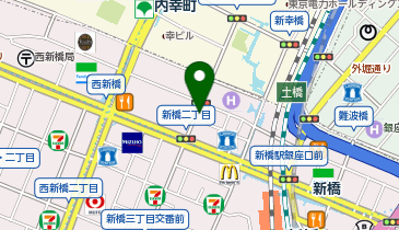 麻雀クリスタル 新橋店の地図画像