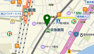 QBハウス(キュービーハウス) ウィングキッチン京急鶴見駅店の地図画像