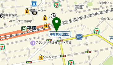 QBハウス(キュービーハウス) ラスカ平塚南館店の地図画像