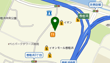 QBハウス(キュービーハウス) イオンモール香椎浜店の地図画像