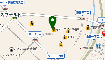 QBハウス(キュービーハウス) イオンモール八幡東店の地図画像