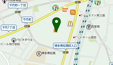 QBハウス(キュービーハウス) BRANCH博多パピヨンガーデン店の地図画像