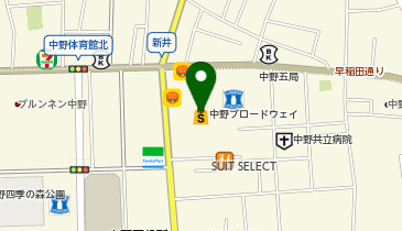 G・ポート 中野ブロードウェイ店の地図画像