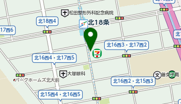 弁当屋 霧の雫 北17条店の地図画像