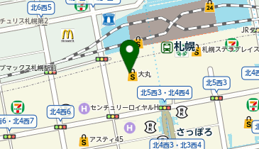 能作 大丸札幌店の地図画像