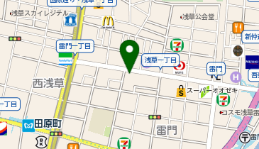 雷門通り降車場の地図画像