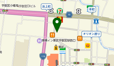 韓激 東武宇都宮店の地図画像