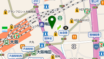 鎌倉紅谷 阪急うめだ本店の地図画像