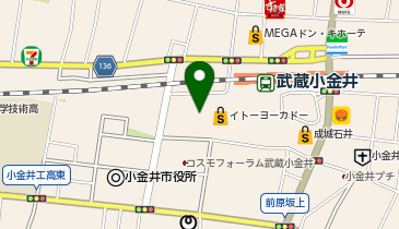 かのこ 武蔵小金井店の地図画像