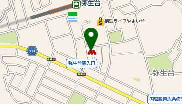 ヤマノ横浜ショップ(SP)の地図画像