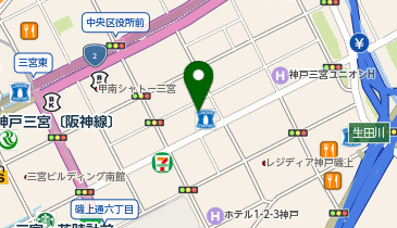 株式会社センカレストランセンカ 神戸三宮店の地図画像