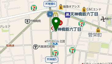 大進ホンダ株式会社 天神橋6丁目店の地図画像