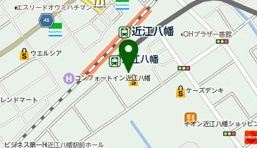 元三フード株式会社 イオン近江八幡店の地図画像