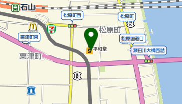 元三フード株式会社 平和堂石山店の地図画像