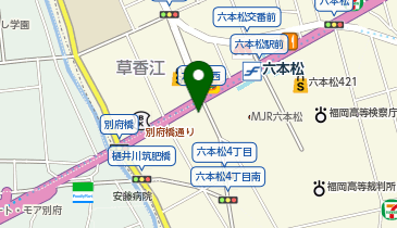今屋のハンバーガー 六本松店の地図画像