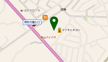 銀座コージーコーナー ヤオコー嵐山バイパス店の地図画像