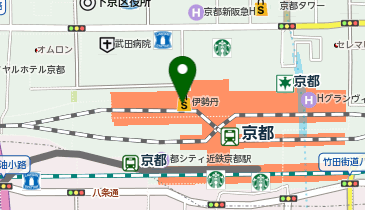 プチバトーショップ ジェイアール京都伊勢丹店の地図画像
