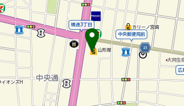 SUPER HAKKA(スーパー ハッカ) 宮崎山形屋店の地図画像