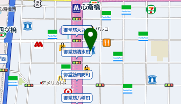 プチバトーブティック 大丸心斎橋店の地図画像