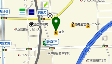 プチバトーショップ 西宮阪急店の地図画像