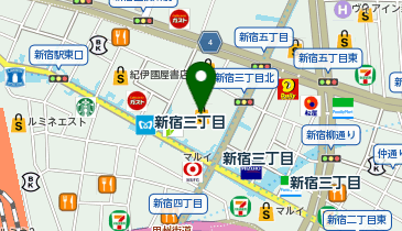 プチバトーショップ 伊勢丹新宿店の地図画像