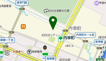 株式会社はこねフローリスト 内幸町店の地図画像