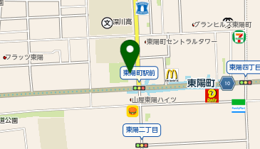 37&deg;by(バイ) いしずか東陽町店の地図画像