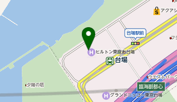 アビステホテルブティック ヒルトン東京お台場の地図画像