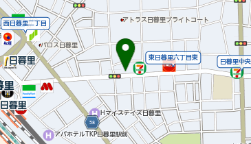 ミシンショップタケダ 日暮里ショールームの地図画像