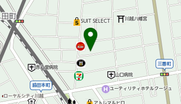 夢きらら川越店の地図画像
