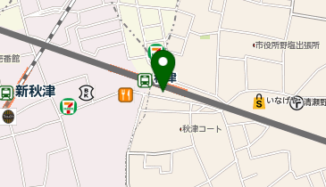 株式会社ジャンプ 秋津店の地図画像