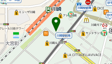 アエナ 川崎アゼリア店の地図画像