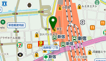 自然食品F&F 京王百貨店新宿店の地図画像