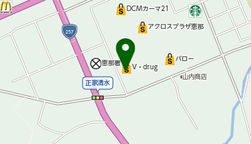 あかのれん 恵那正家店の地図画像