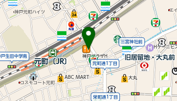 アクセスチケット 神戸元町店の地図画像